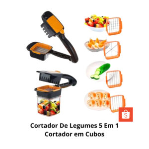 Cortador De Legumes 5 Em 1 Cortador em Cubos