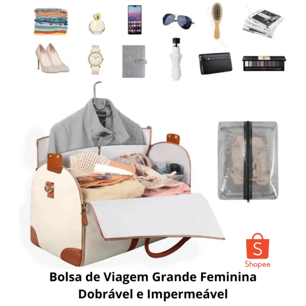 Bolsa Feminina Dobrável