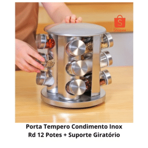 Porta Tempero Giratório