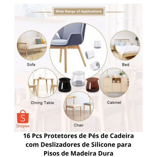 Protetores de Pés de Cadeira