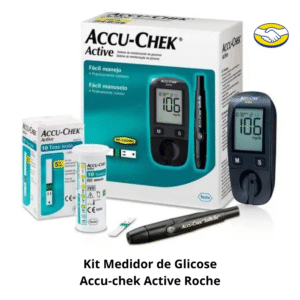 Kit Medidor De Glicose Accu-chek Active Roche